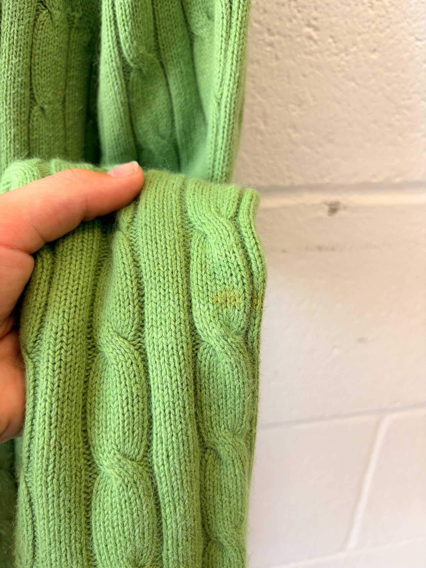 Green Eddie Bauer Zip Up Sweater : L