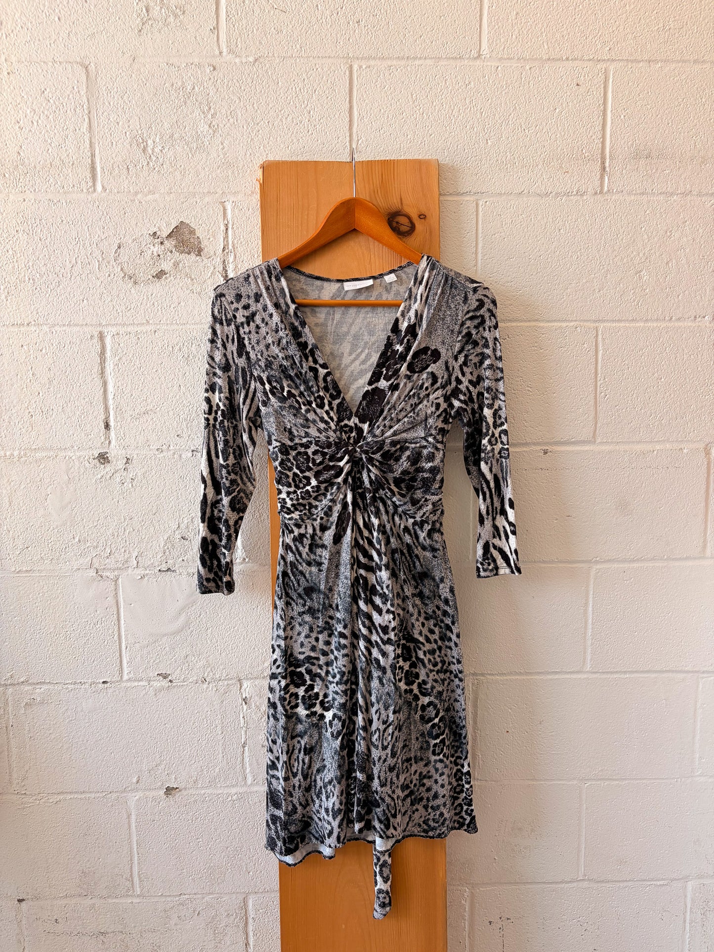 Black & White Animal Print Dress : XS
