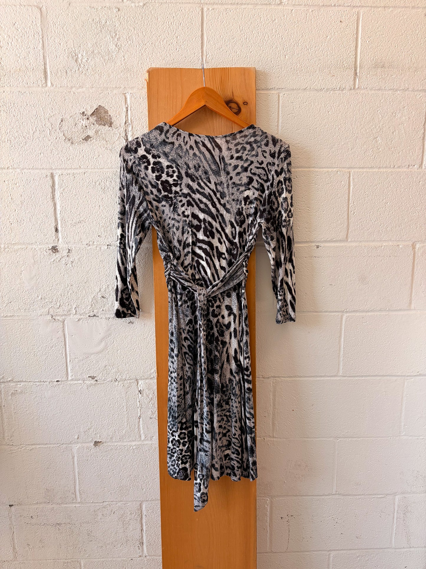 Black & White Animal Print Dress : XS