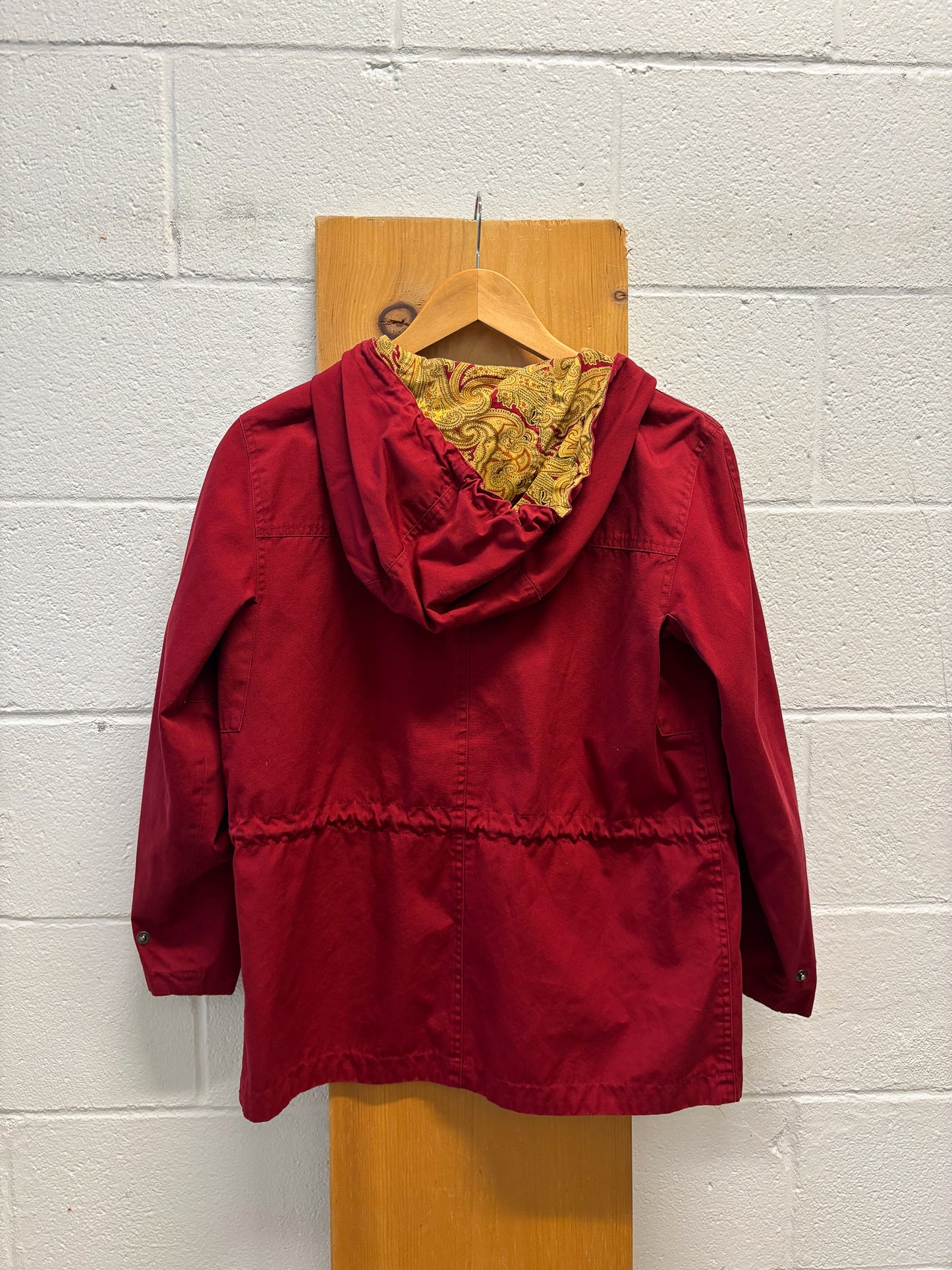 Reversible Red & Paisley Jacket : S