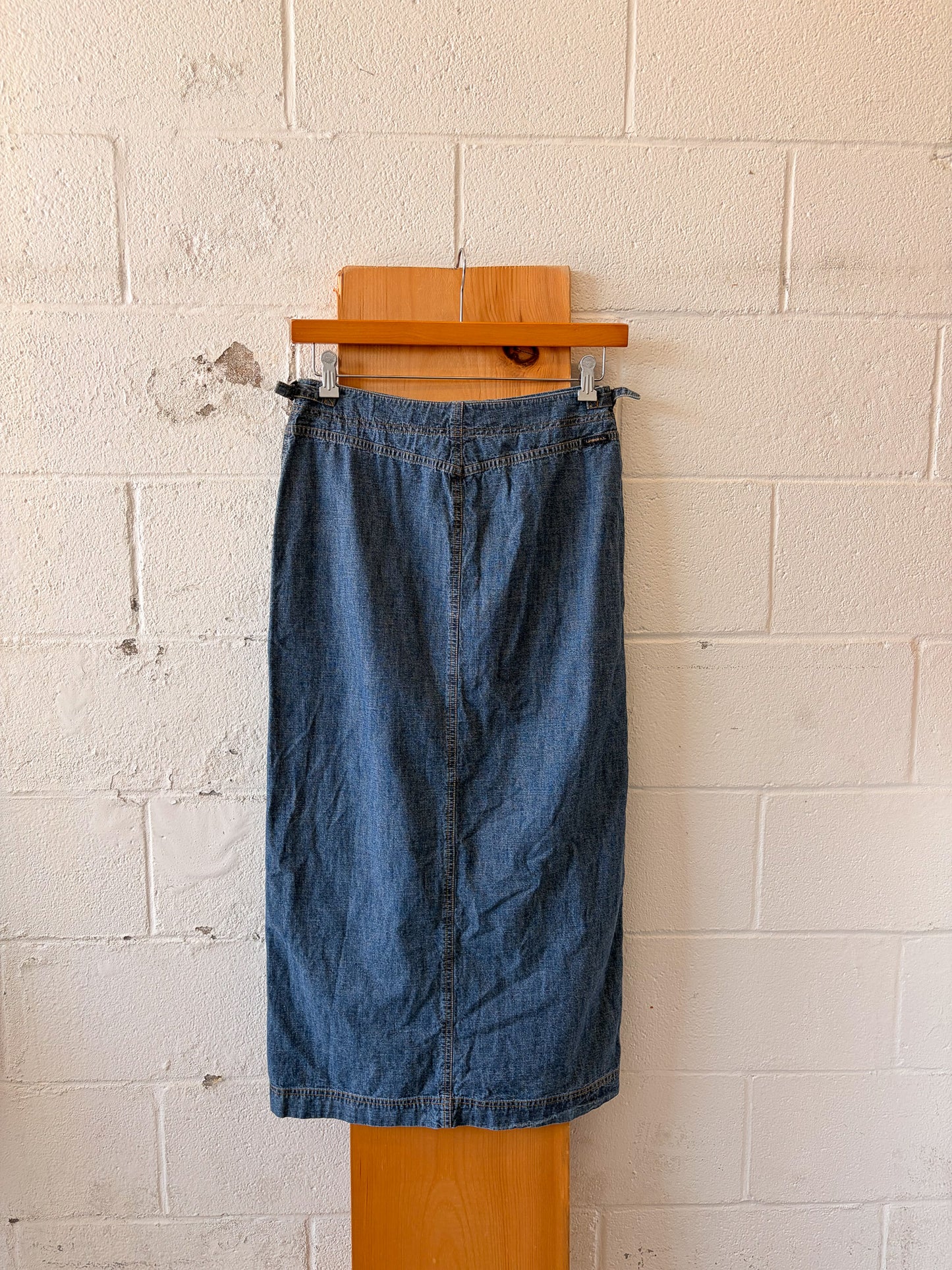 Button Down Denim Skirt : 8