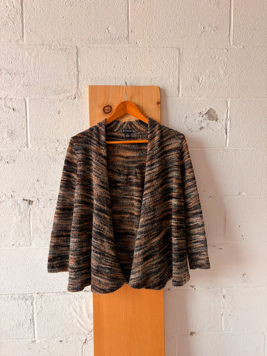 Soft Neutral Striped Cardigan : PM