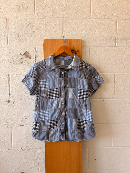 Patchwork Button Up : M
