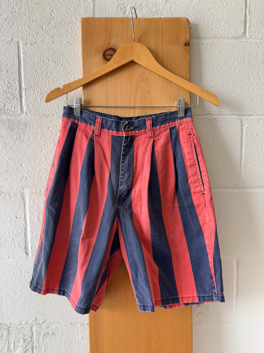 Vtg Duck Head Striped Shorts : 27” W