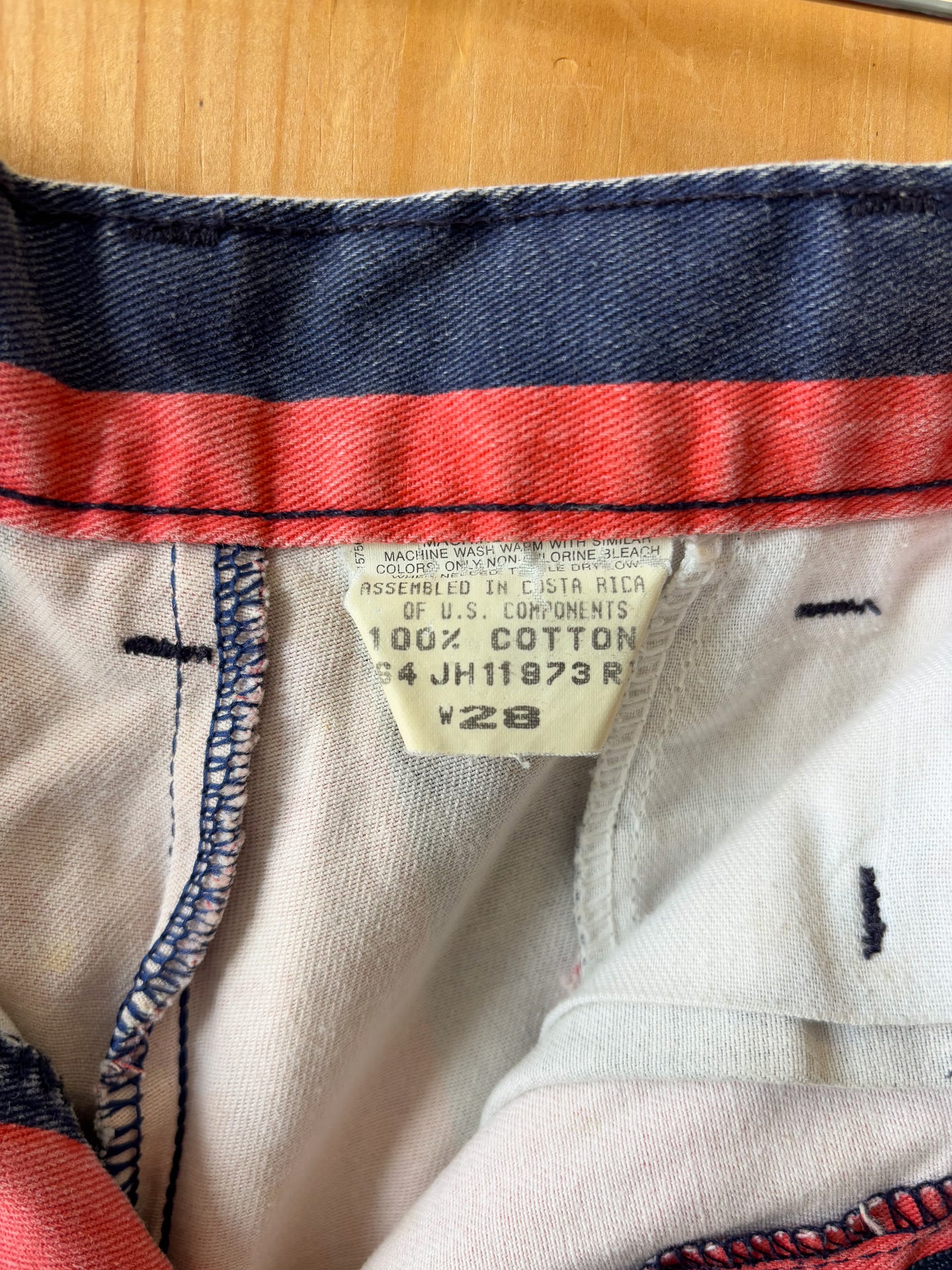 Vtg Duck Head Striped Shorts : 27” W