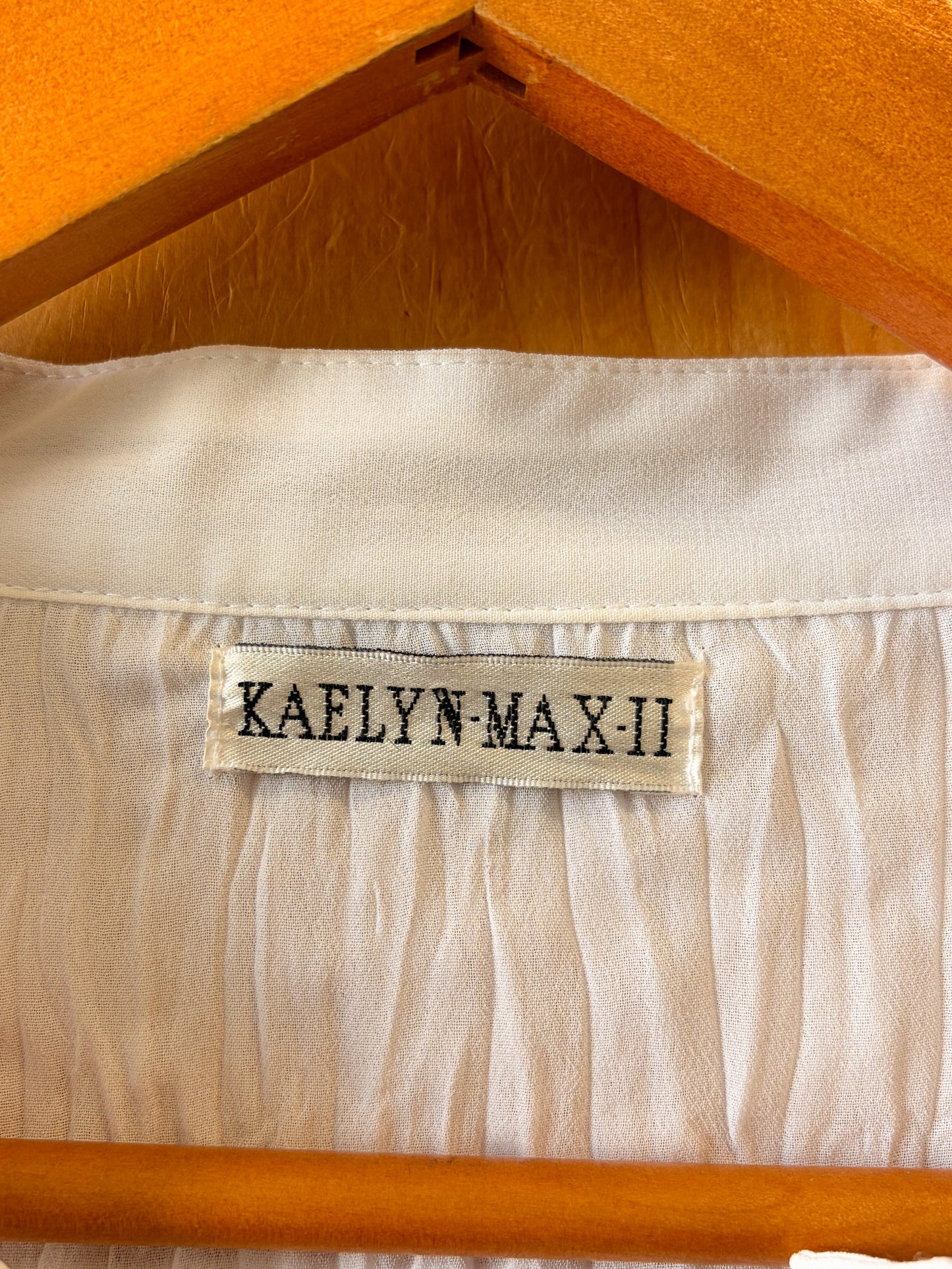 NWT Kaelyn Max Ruffled Crinkle Blouse : XL
