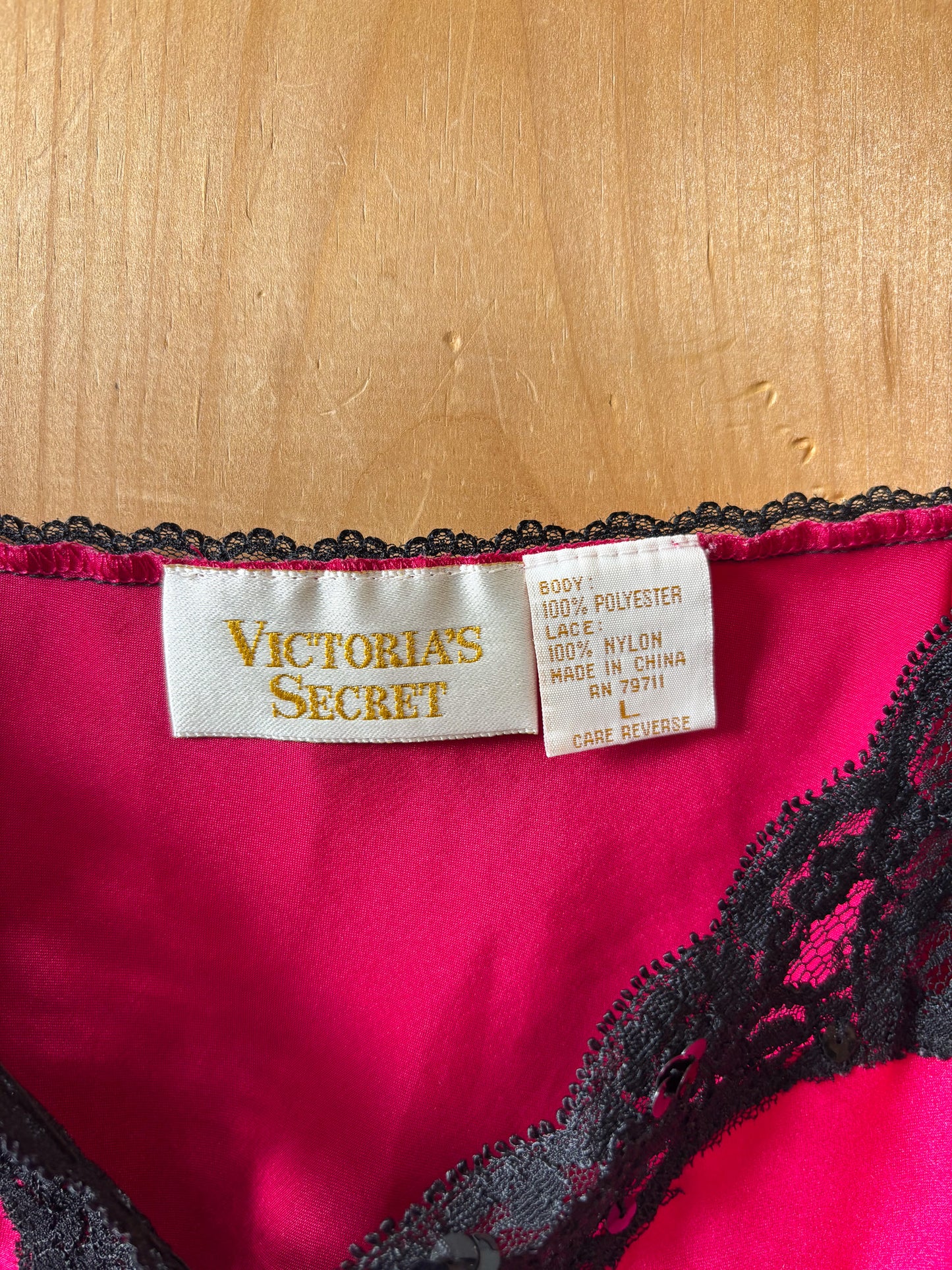 Vtg Victoria's Secret Satin Top : L