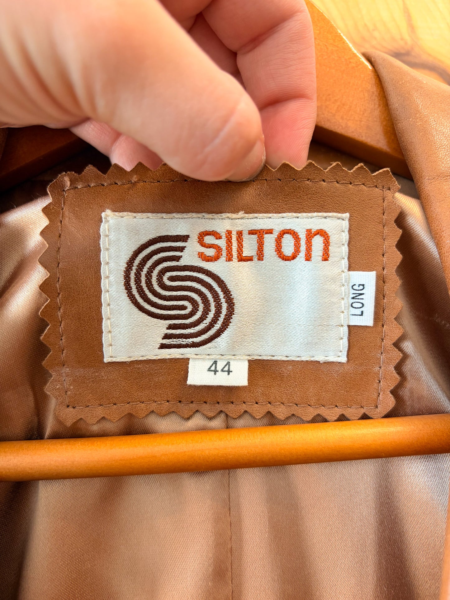 Vtg Silton Leather Blazer : 44