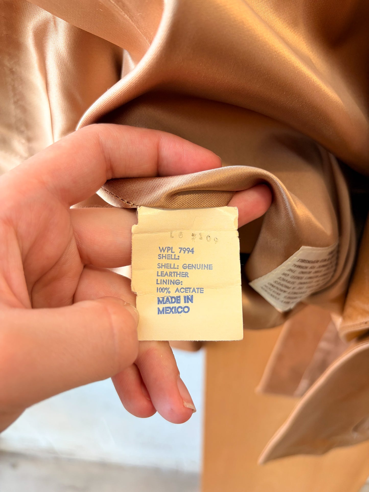Vtg Silton Leather Blazer : 44