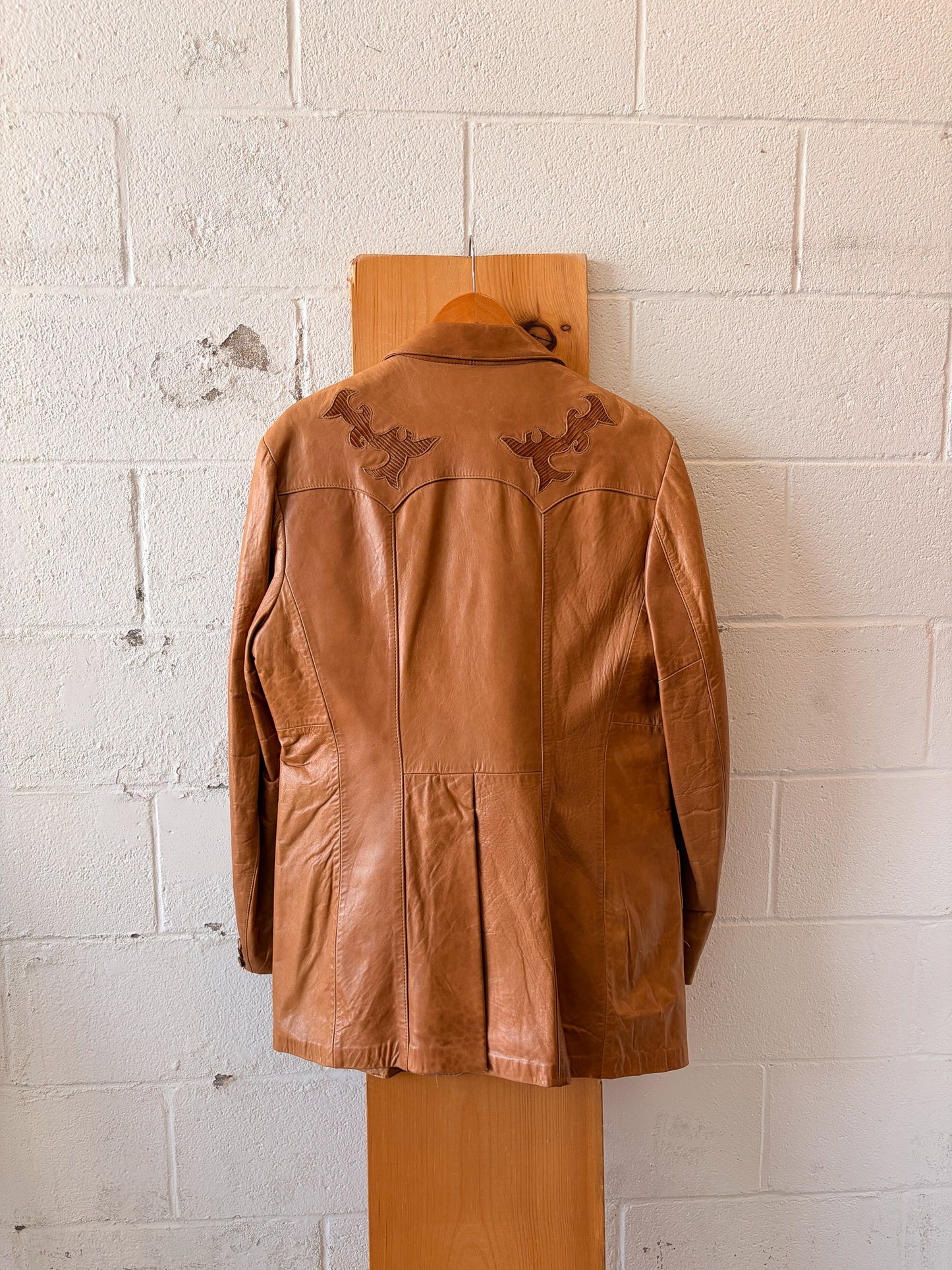 Vtg Silton Leather Blazer : 44