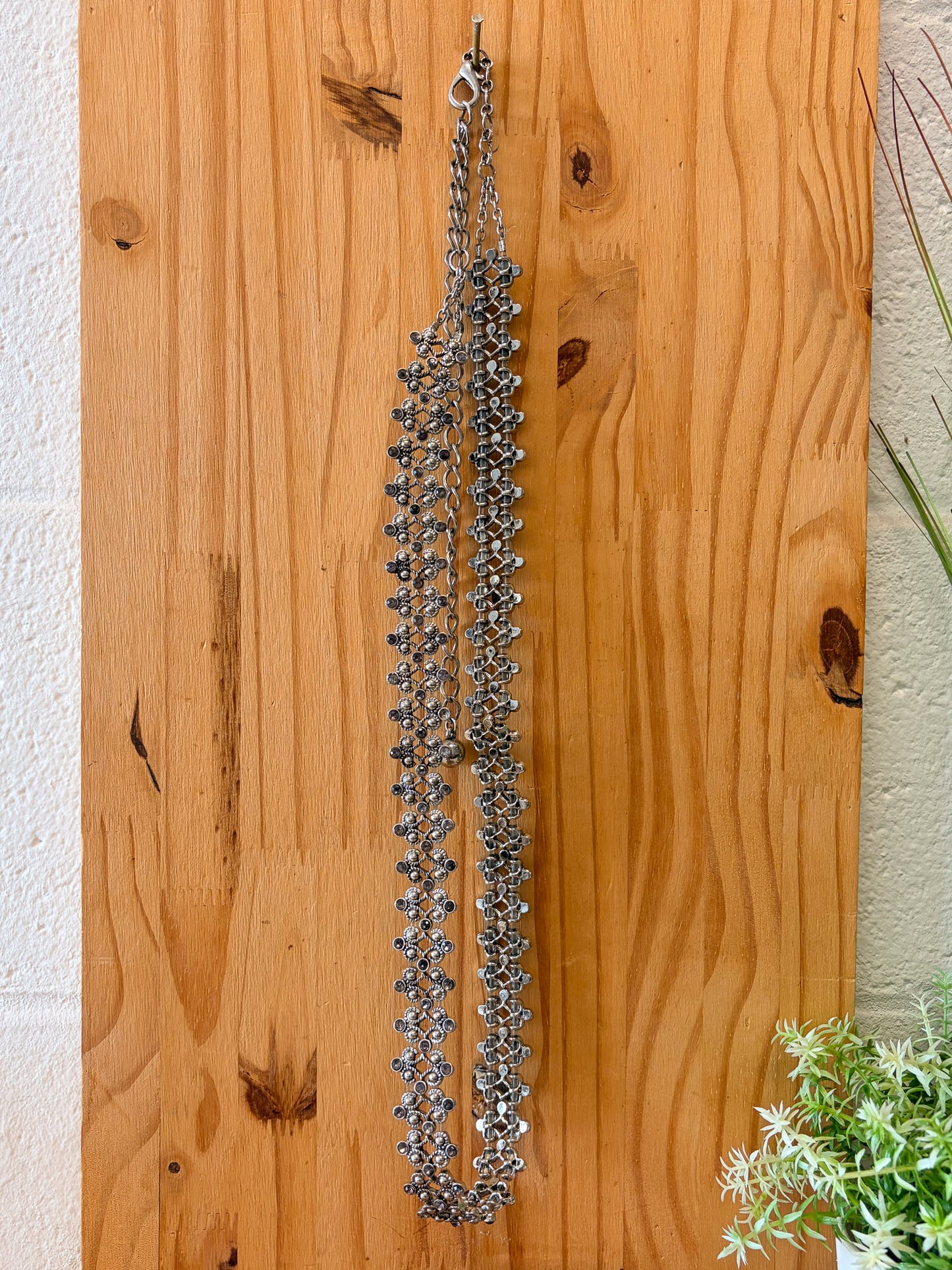 Intricate Rhinestone Detailed Chain Belt