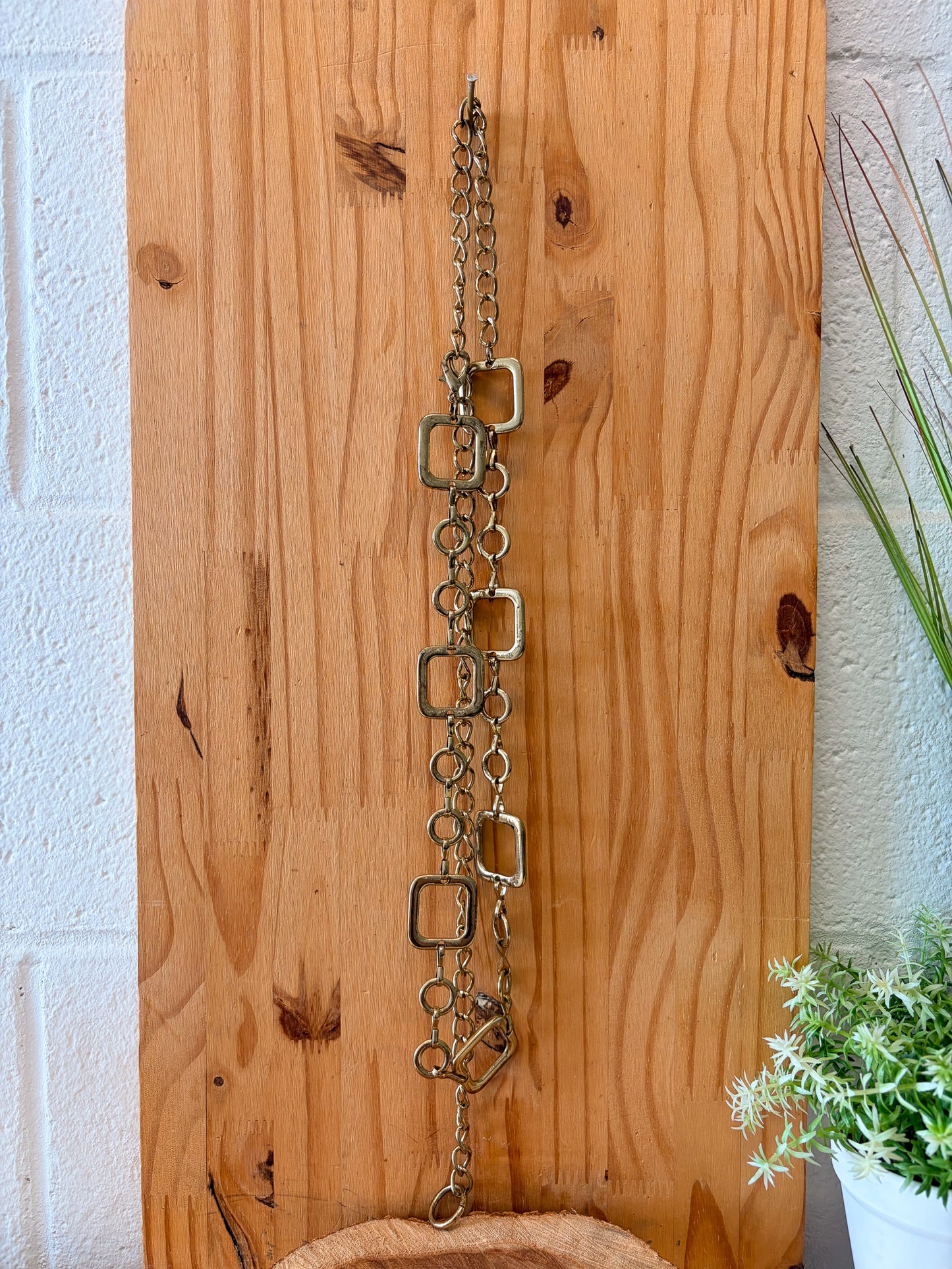 Gold Tone Chain Belt
