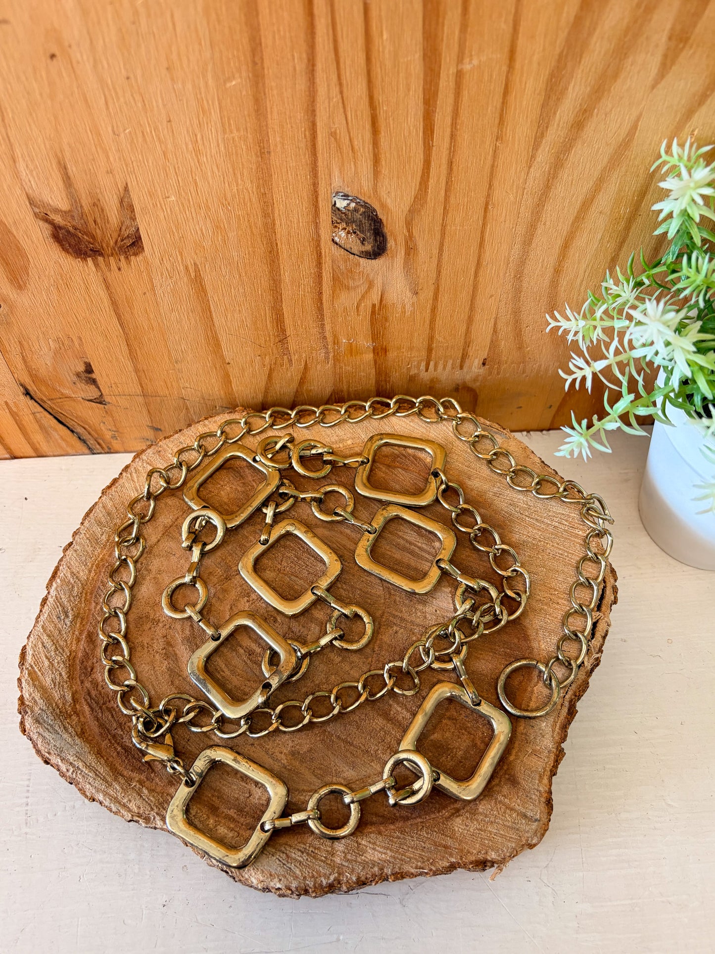Gold Tone Chain Belt