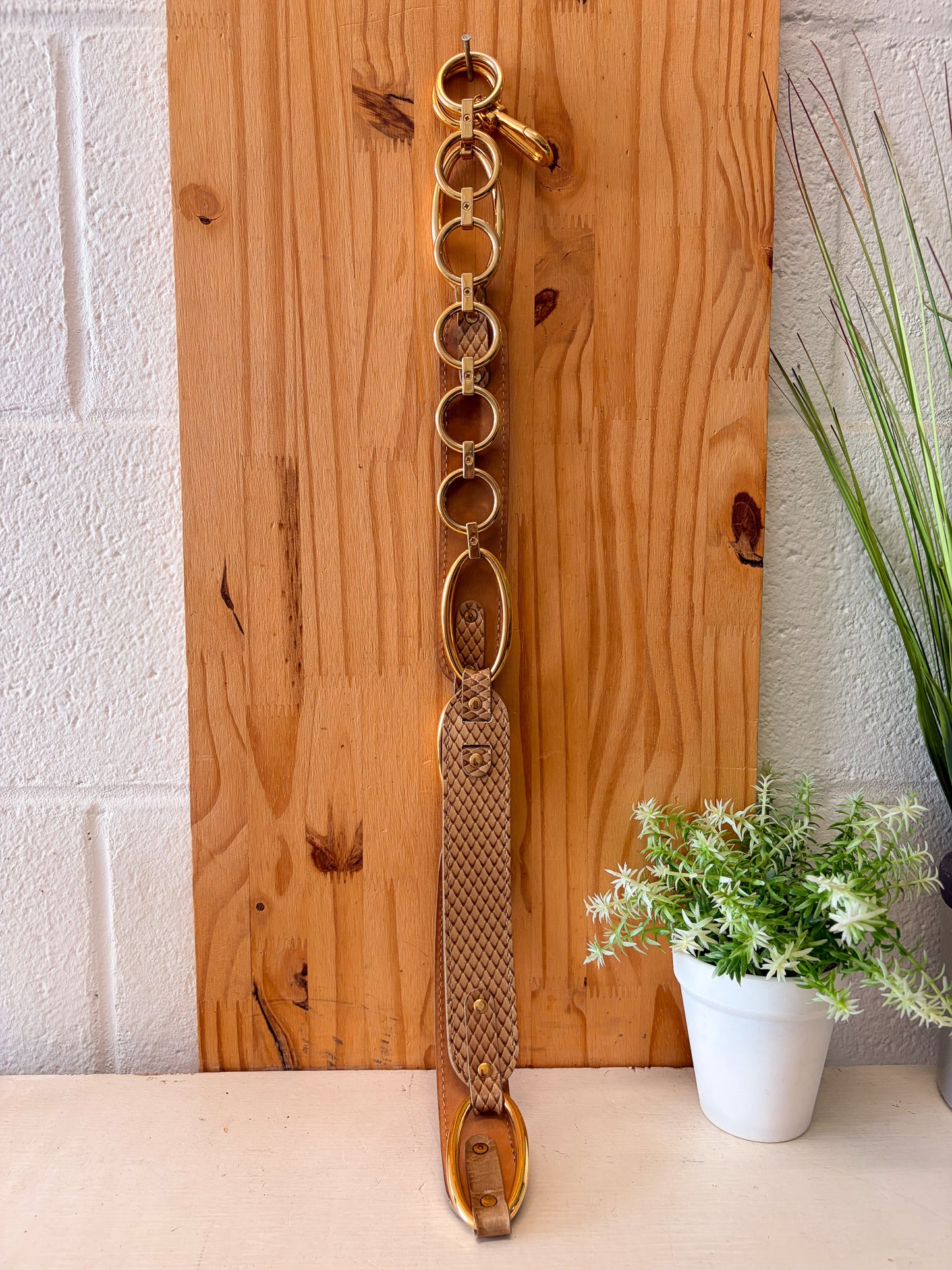 Per Se Made in Italy Leather Belt : XXL