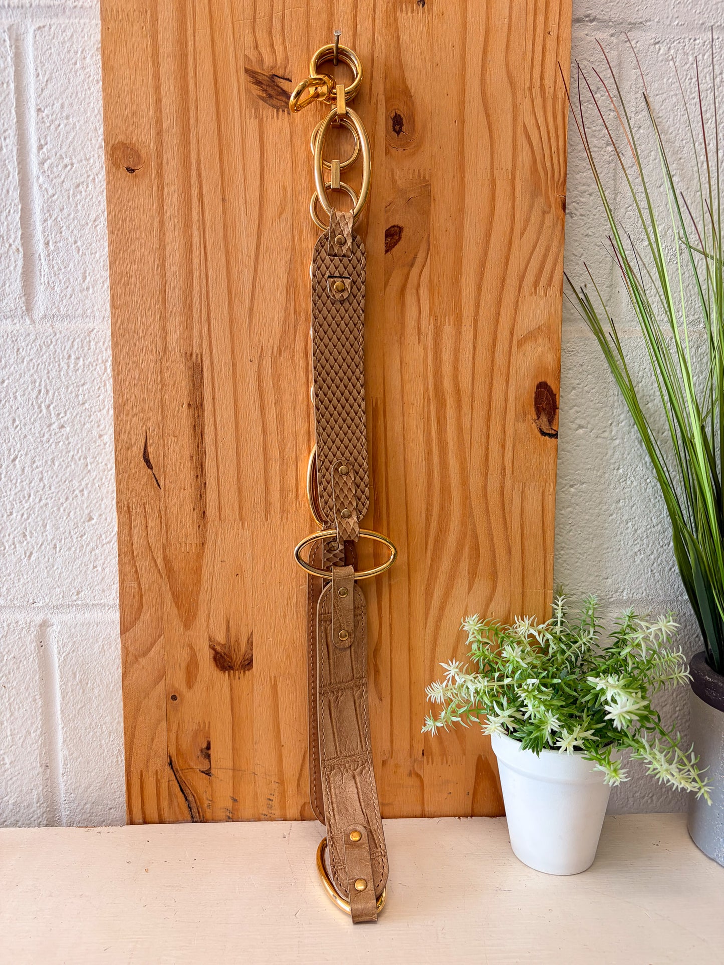 Per Se Made in Italy Leather Belt : XXL