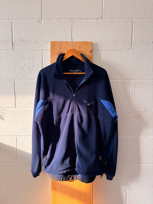 Blue Ralph Lauren Fleece Zip Up : XL