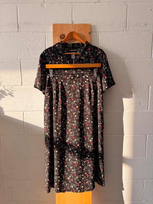 Vtg Floral Set : L/XL