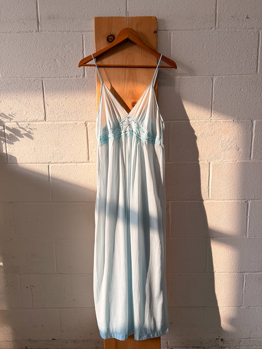 Vtg Blue Slip : M