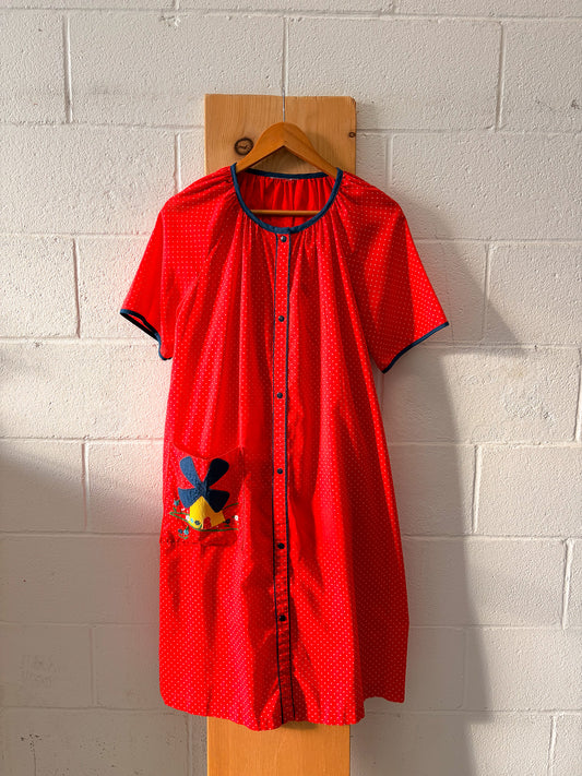 Polka Dot House Dress : M/L