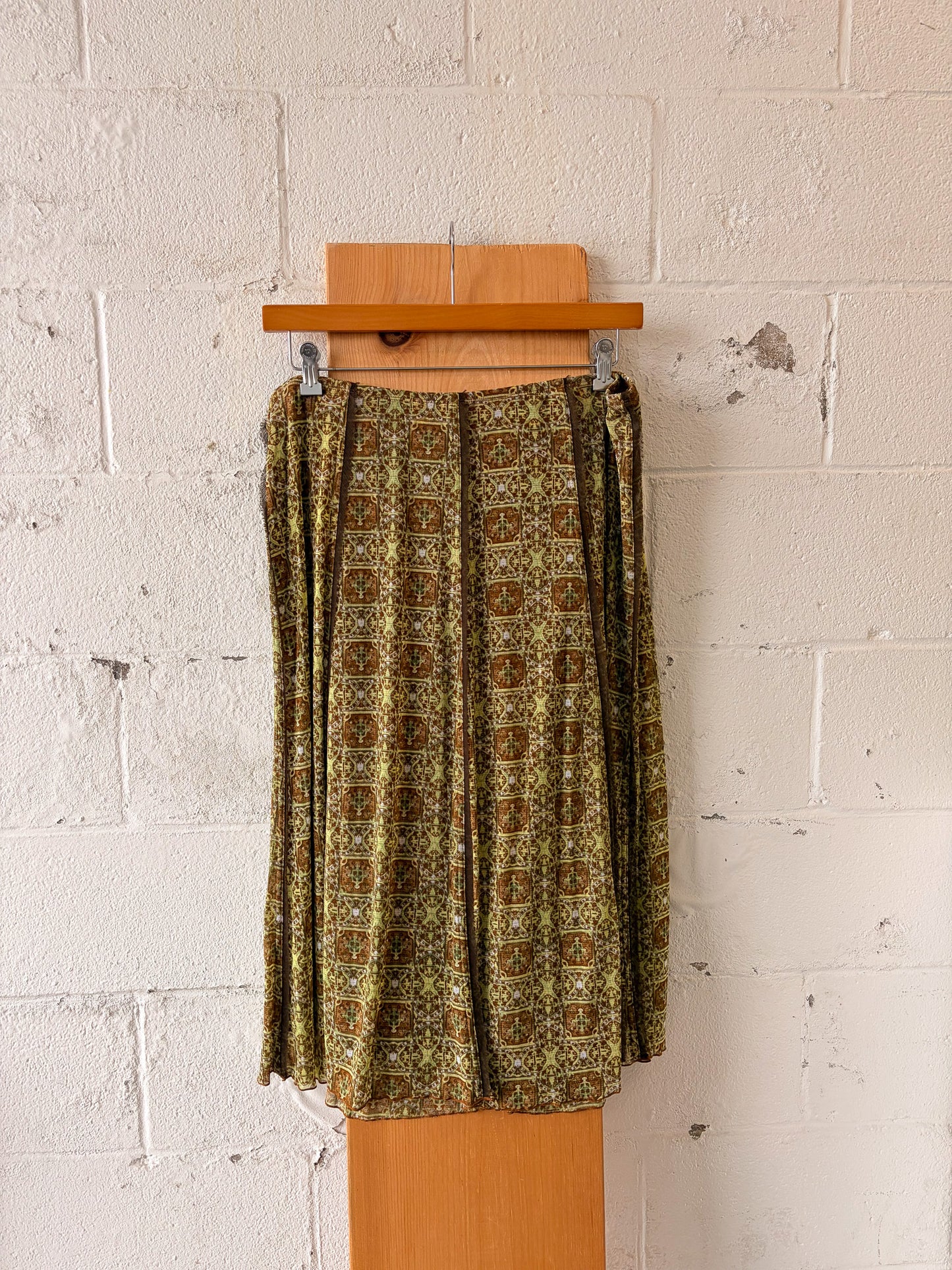 Brown & Green Patterned Set : 1X/2X