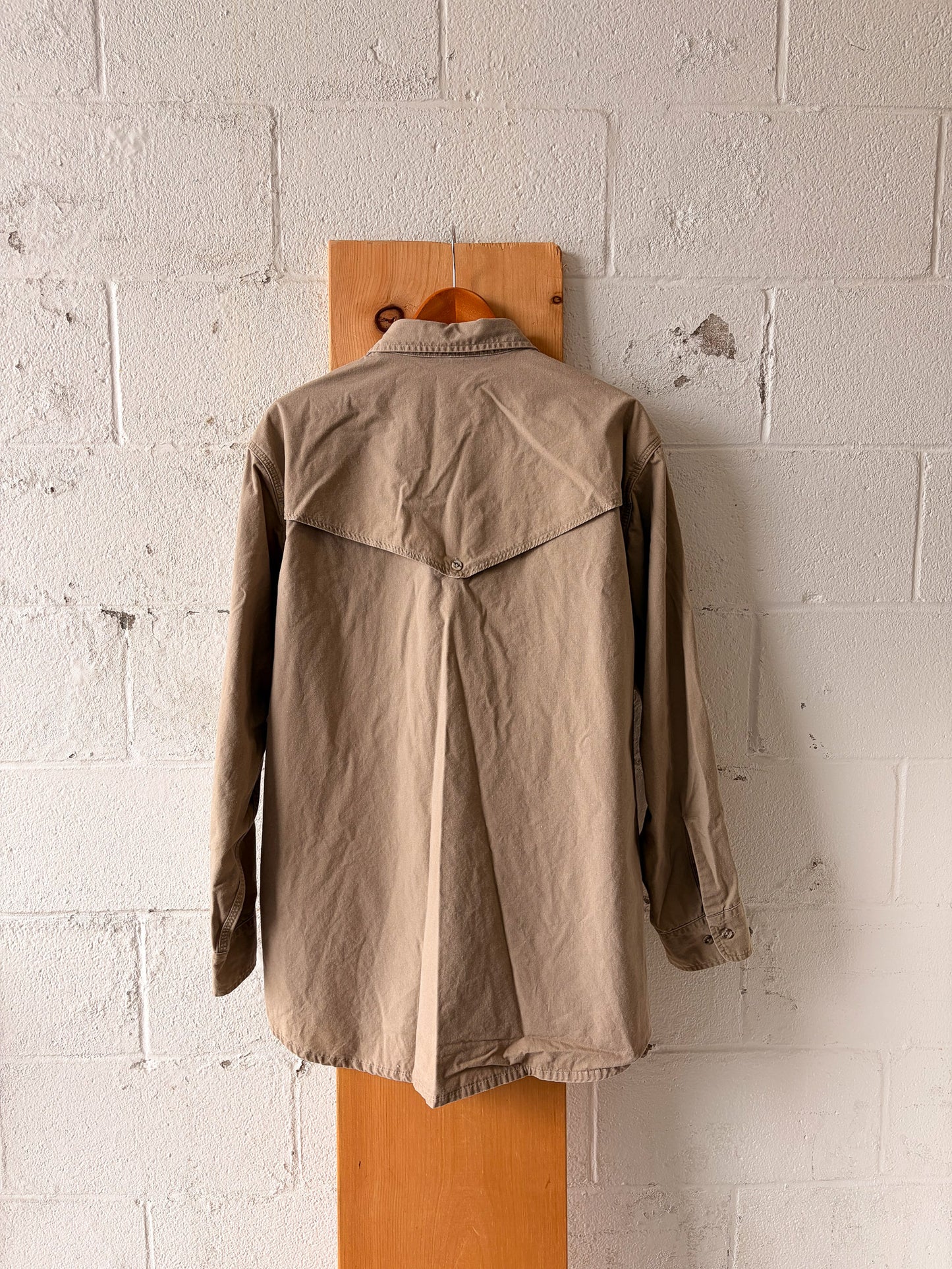 Khaki Carhartt Button Up : 2XL