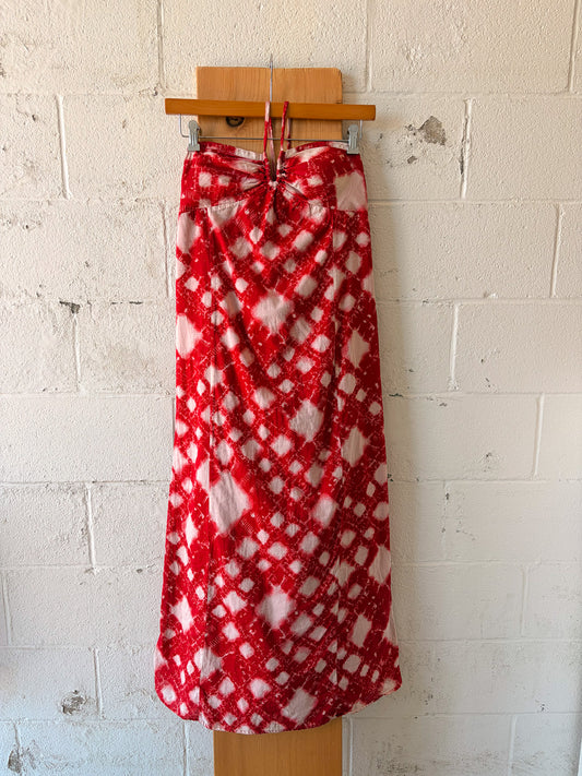 Red & White Halter Sundress : 10