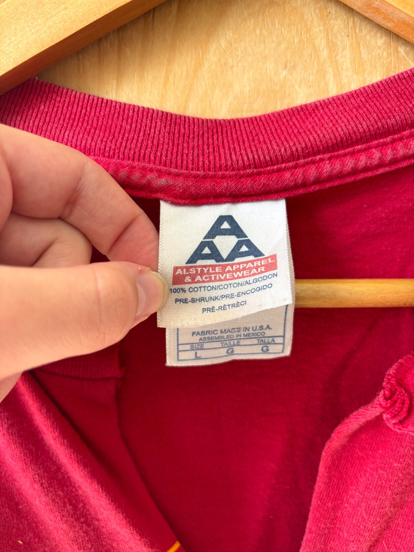 Red Arkansas Tee : L