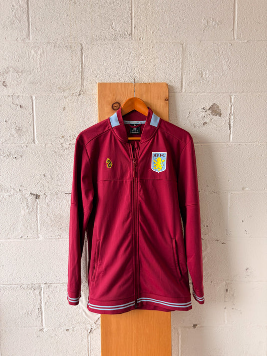 Burgundy Aston Villa FC Training Zip Up Jacket : L