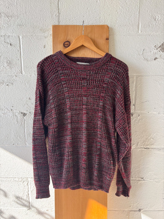 Vtg Maroon Sweater : S