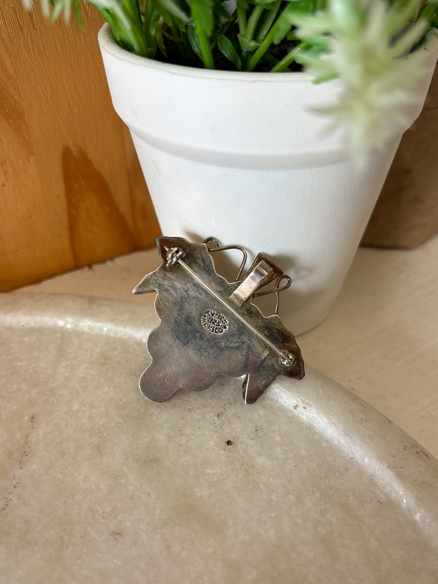 Vtg Silver 925 Mexico Grape Pin