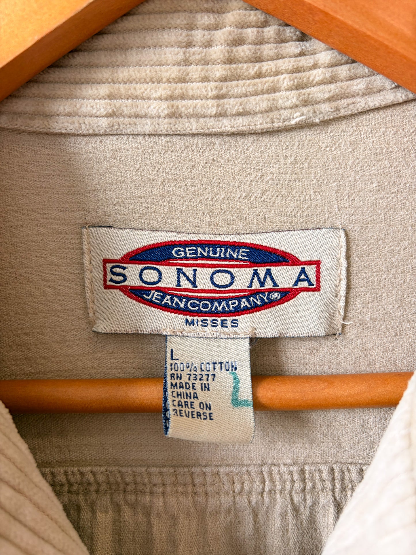 Vtg Corduroy Zip Up Jacket : L (As Is)