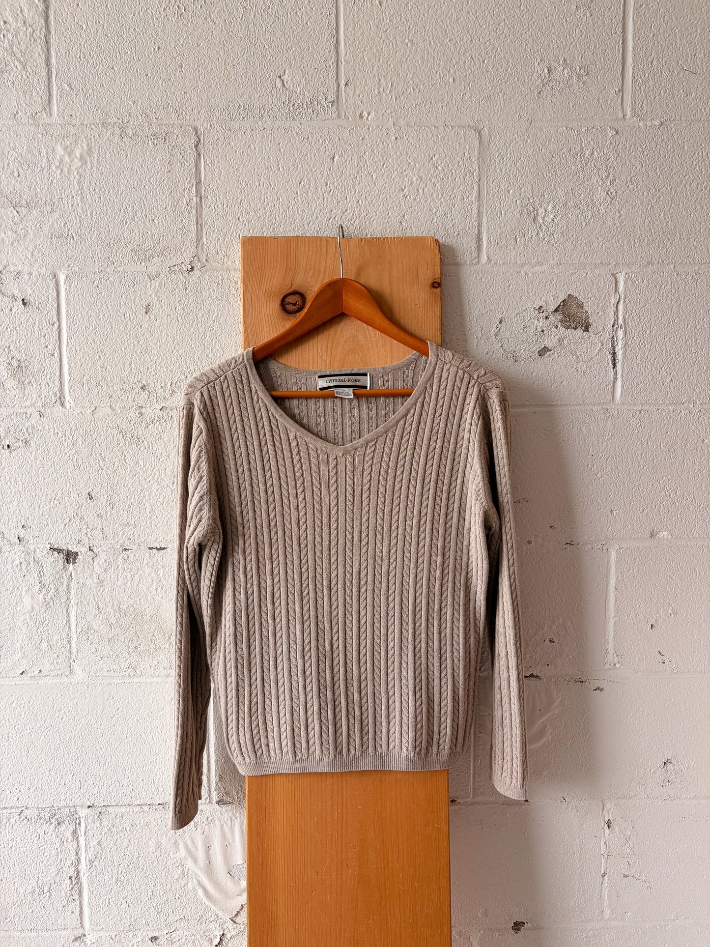 Knit Oatmeal Sweater : M