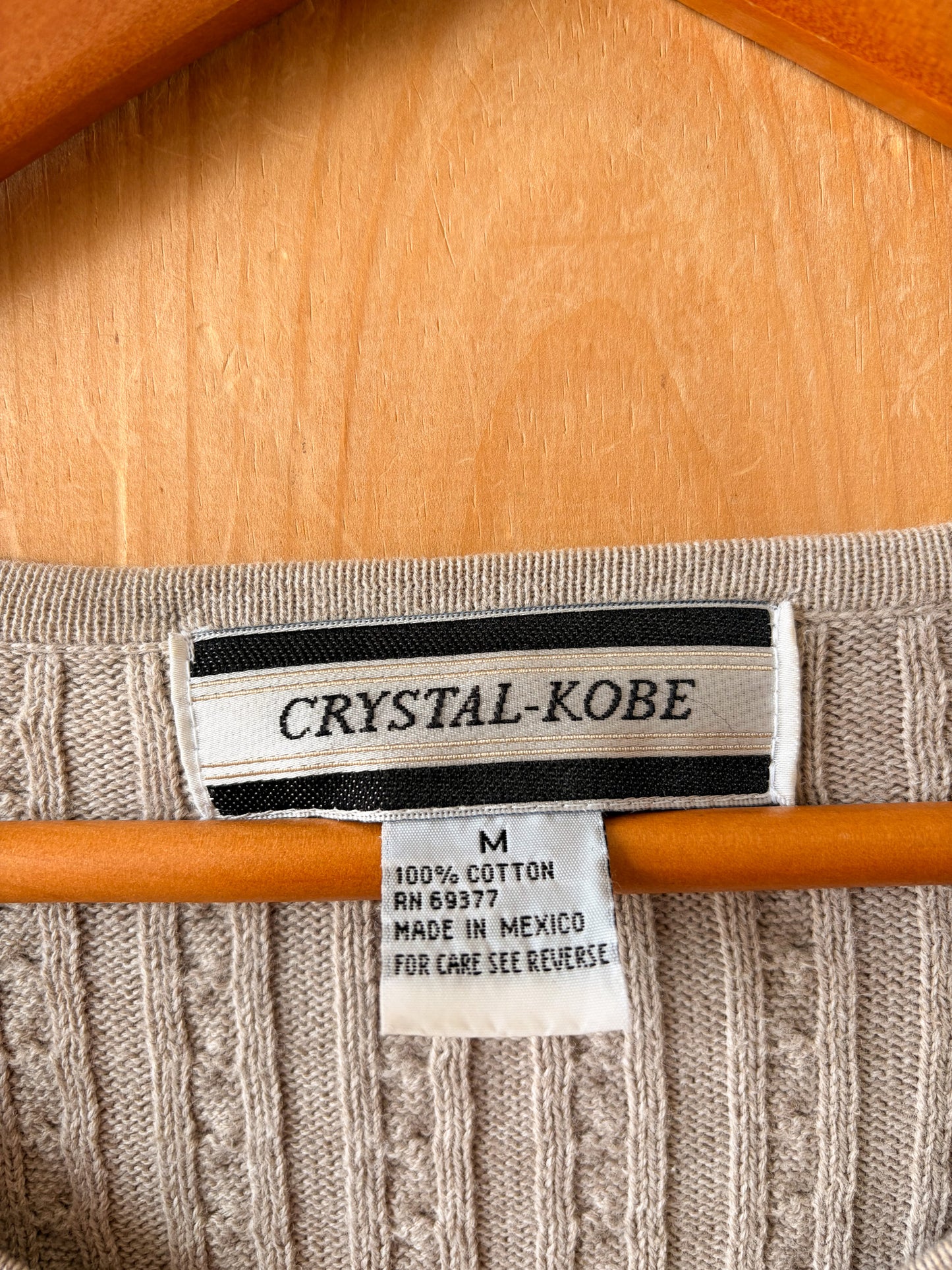 Knit Oatmeal Sweater : M