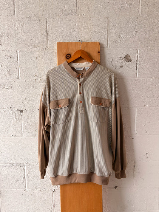 Brown Striped Pullover : XXL