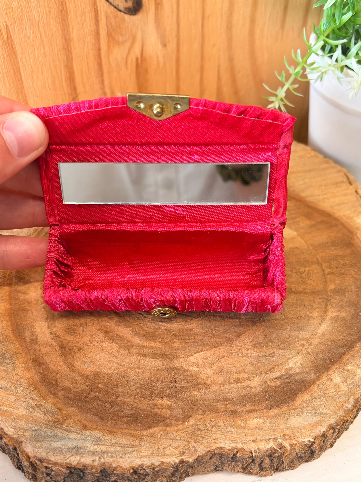 Vtg Red Lipstick Holder