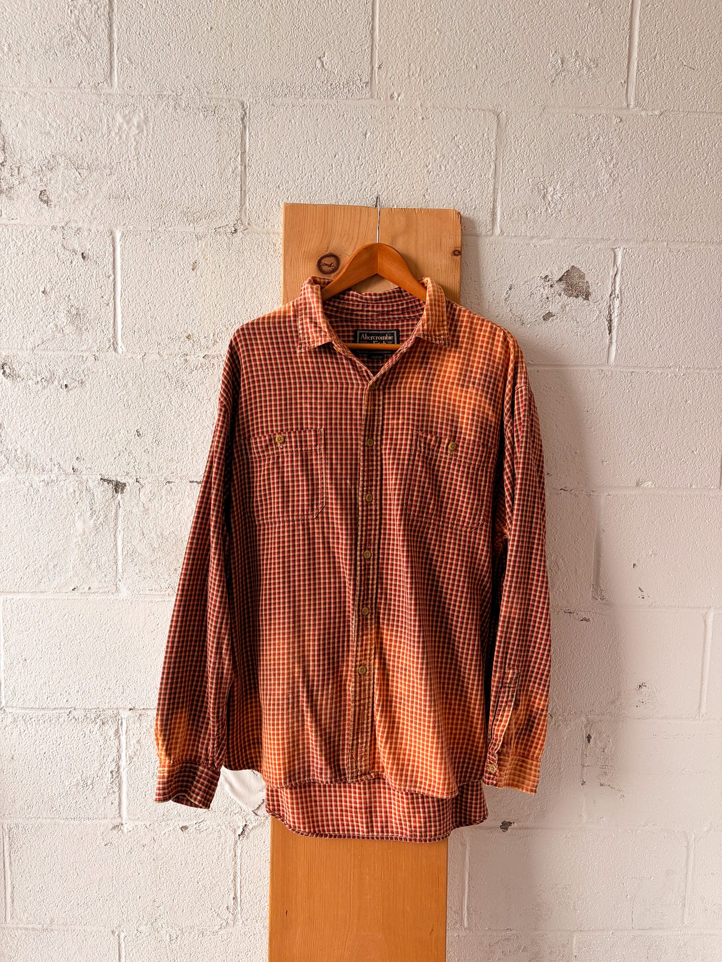 Upcycled Distressed Flannel : XL