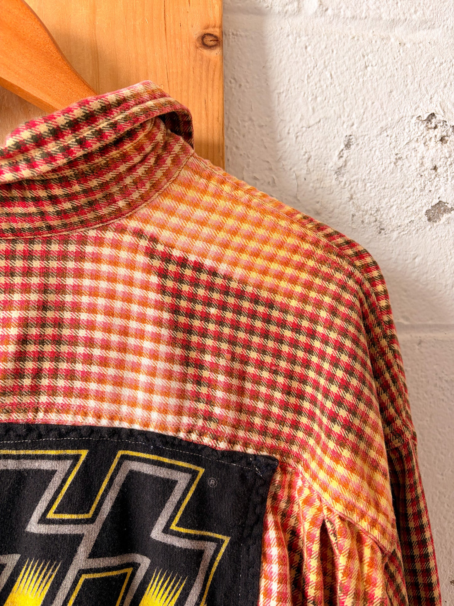 Upcycled Distressed Flannel : XL