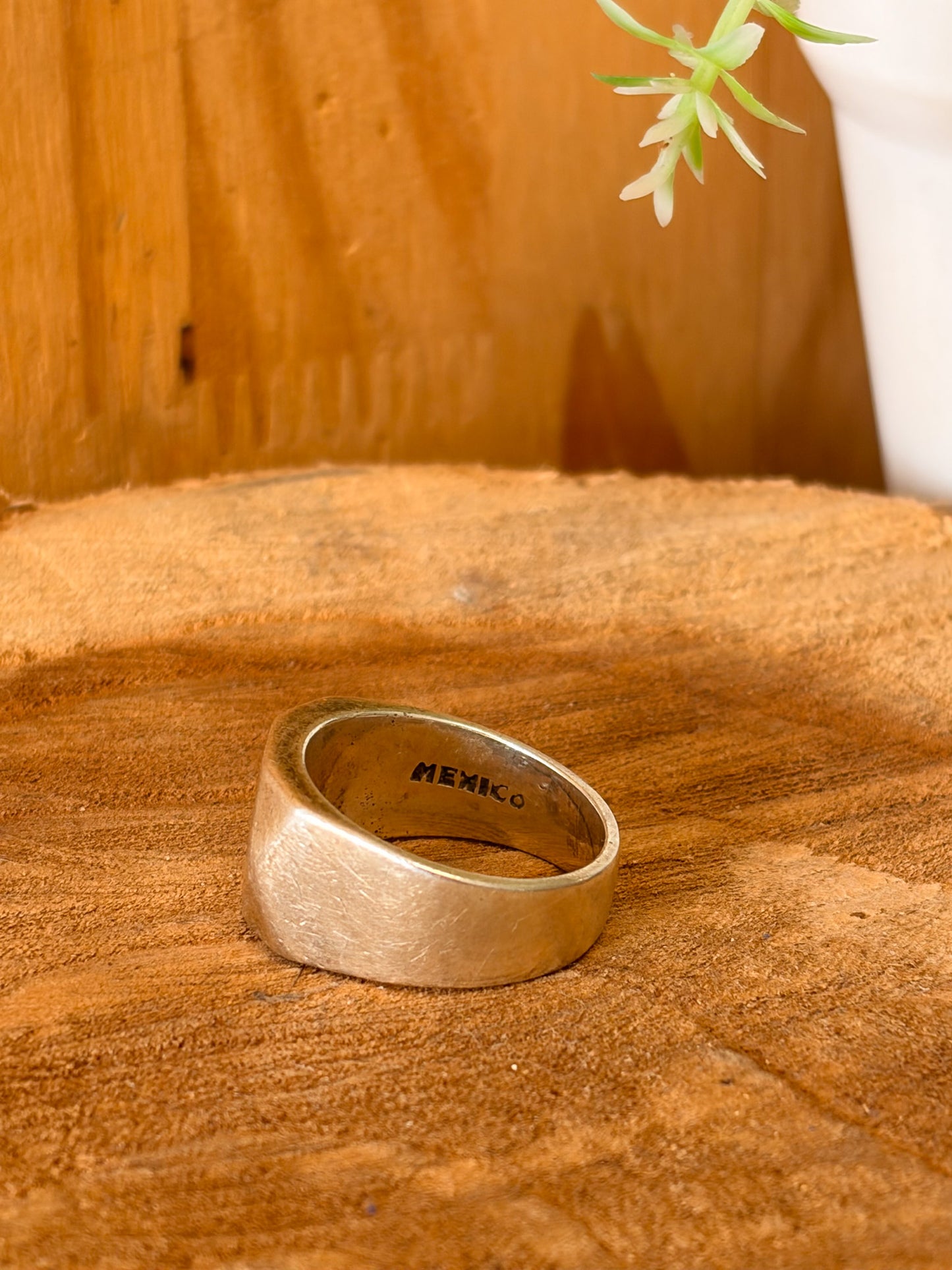 Mexico 925 Silver Ring : Size 8.75