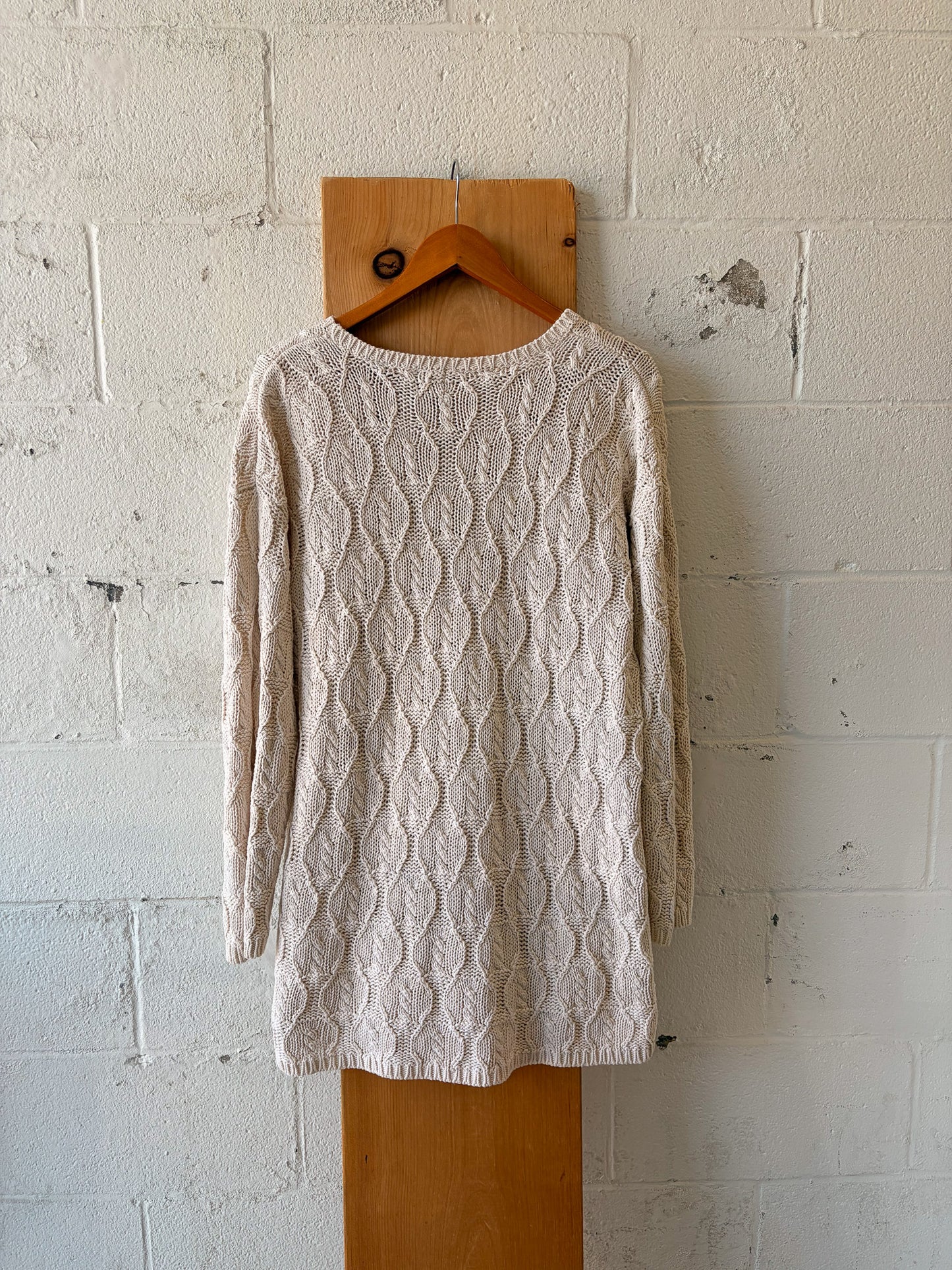 Vtg Gap Long Cream Sweater : M