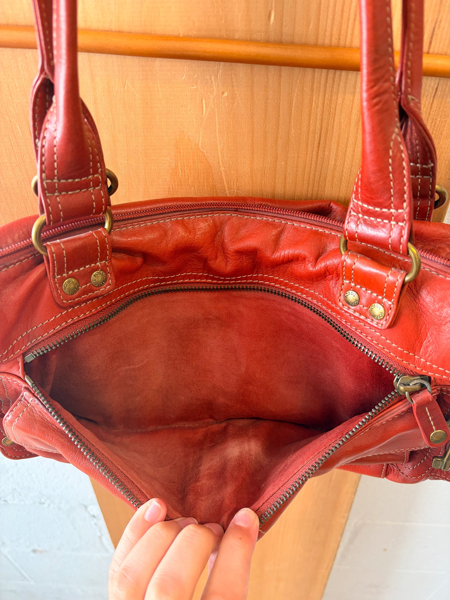 Rust Fossil Shoulder Bag