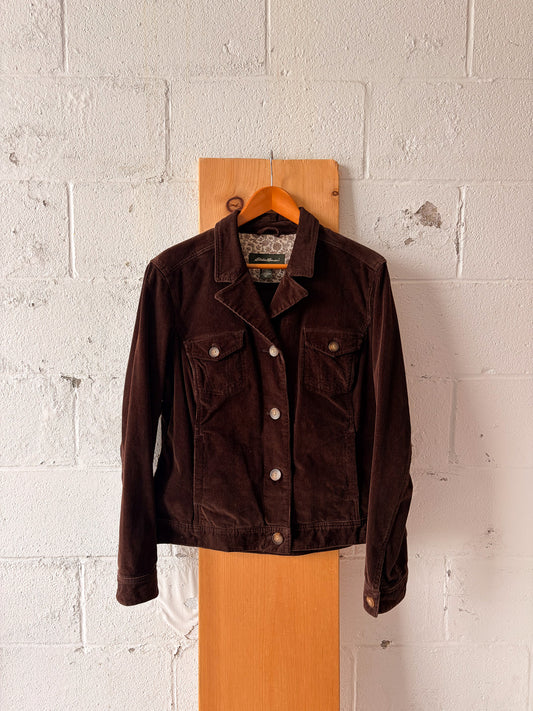Eddie Bauer Brown Corduroy Jacket : XL Tall