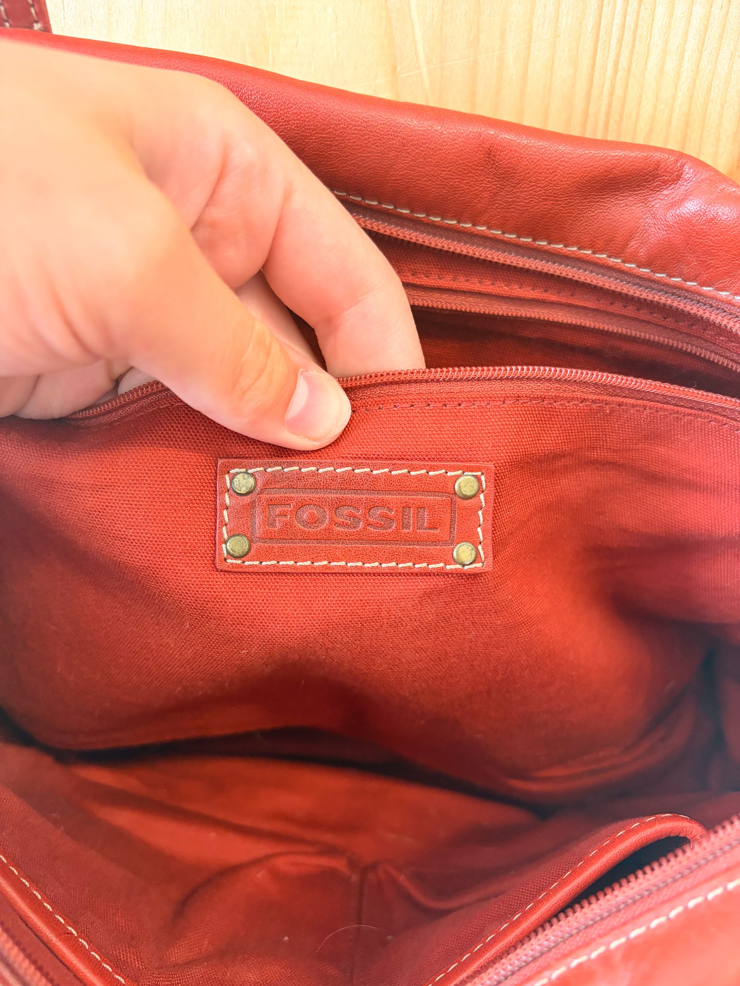 Rust Fossil Shoulder Bag