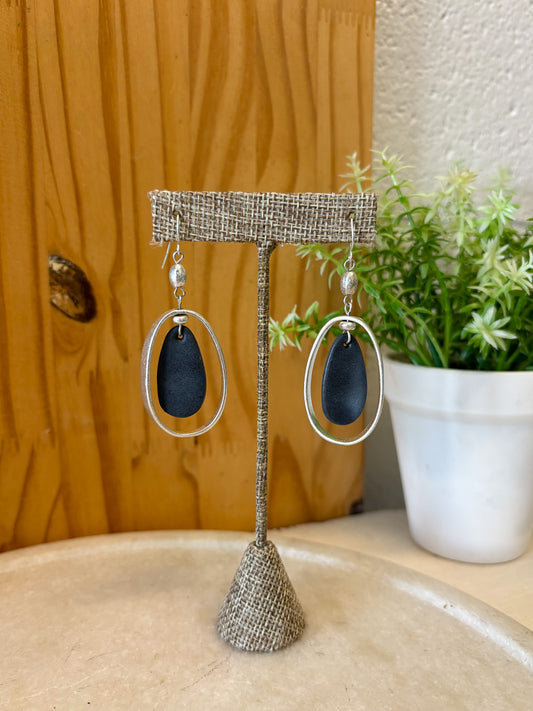 Oval Orb Earrings