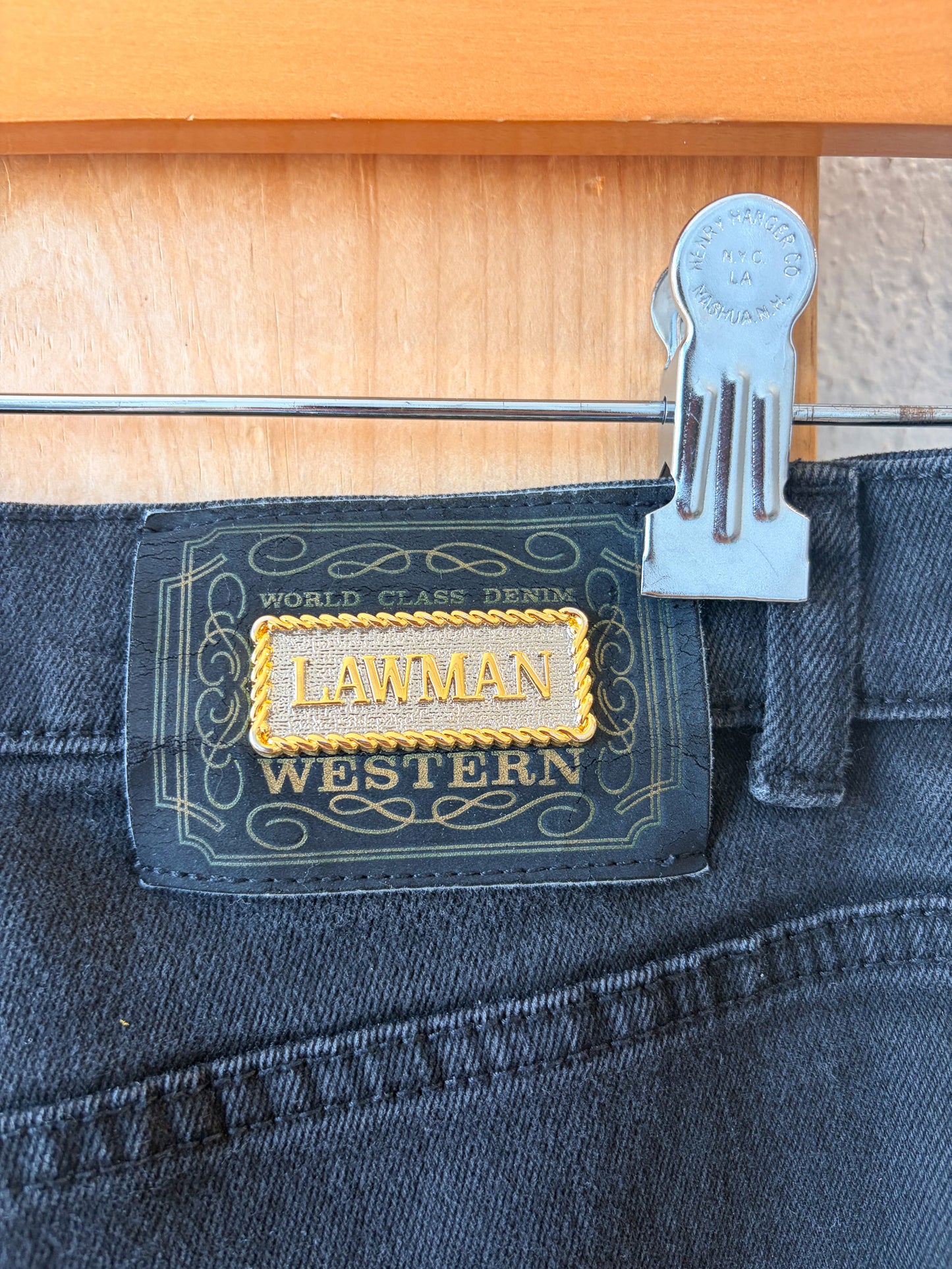 Vtg Turquoise Studded Lawman Western Jeans : 5