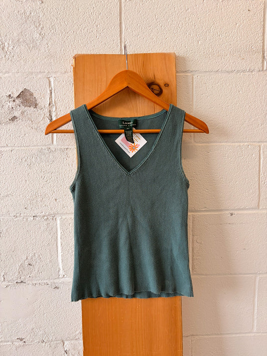 Ribbed Ralph Lauren Tank : M