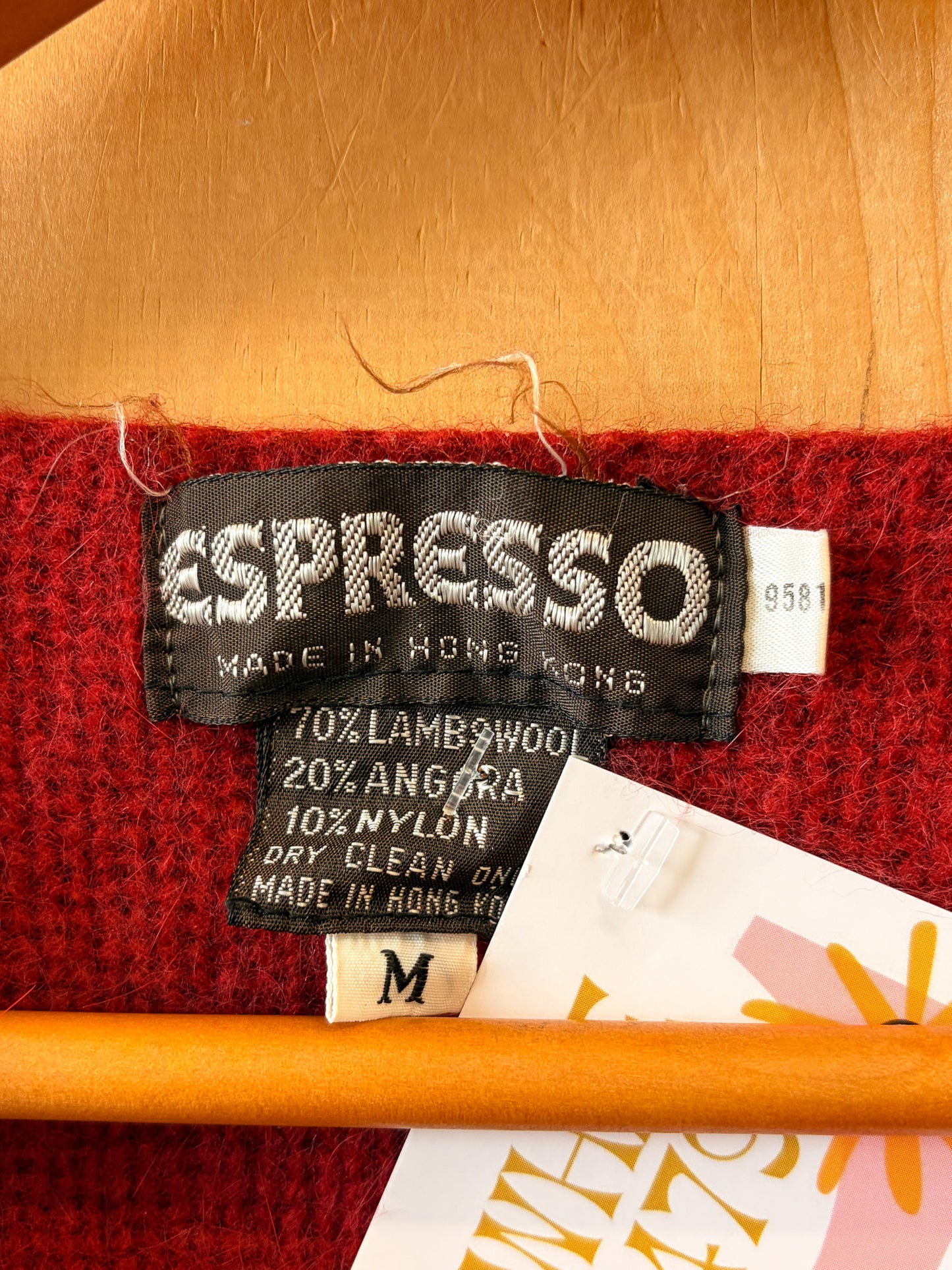 Red Wool Cardigan : M