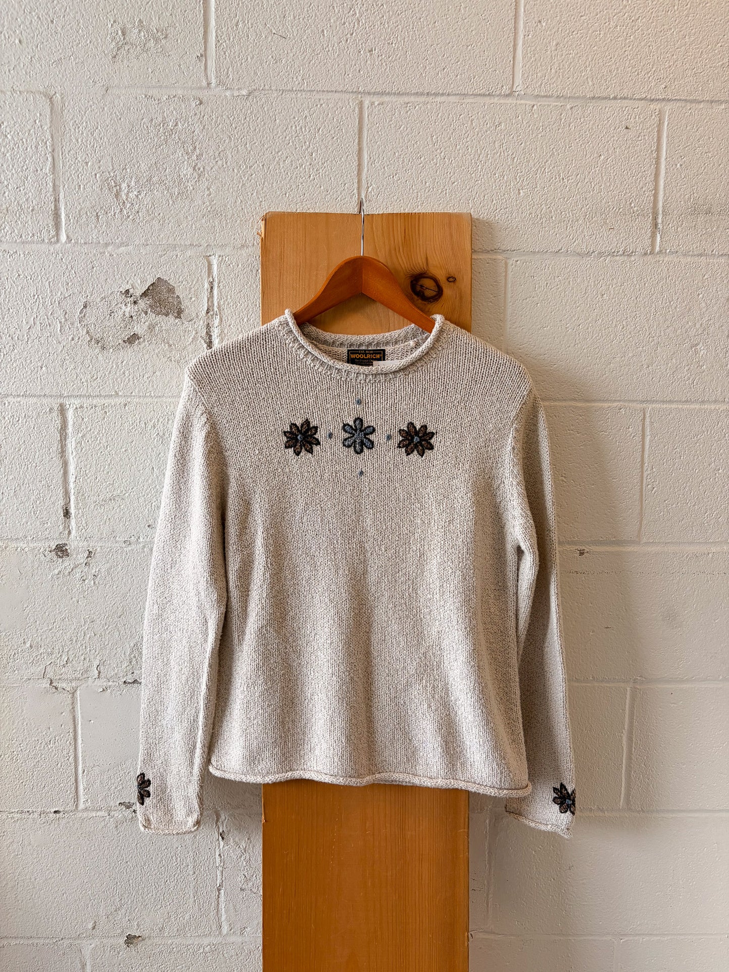 Woolrich Flower Detailed Sweater : M