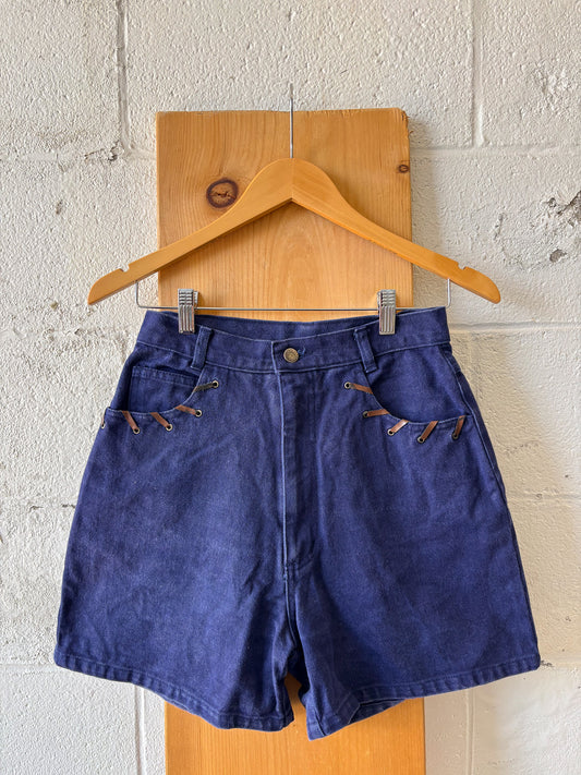 Vtg High Waist Denim Shorts : Jrs 9