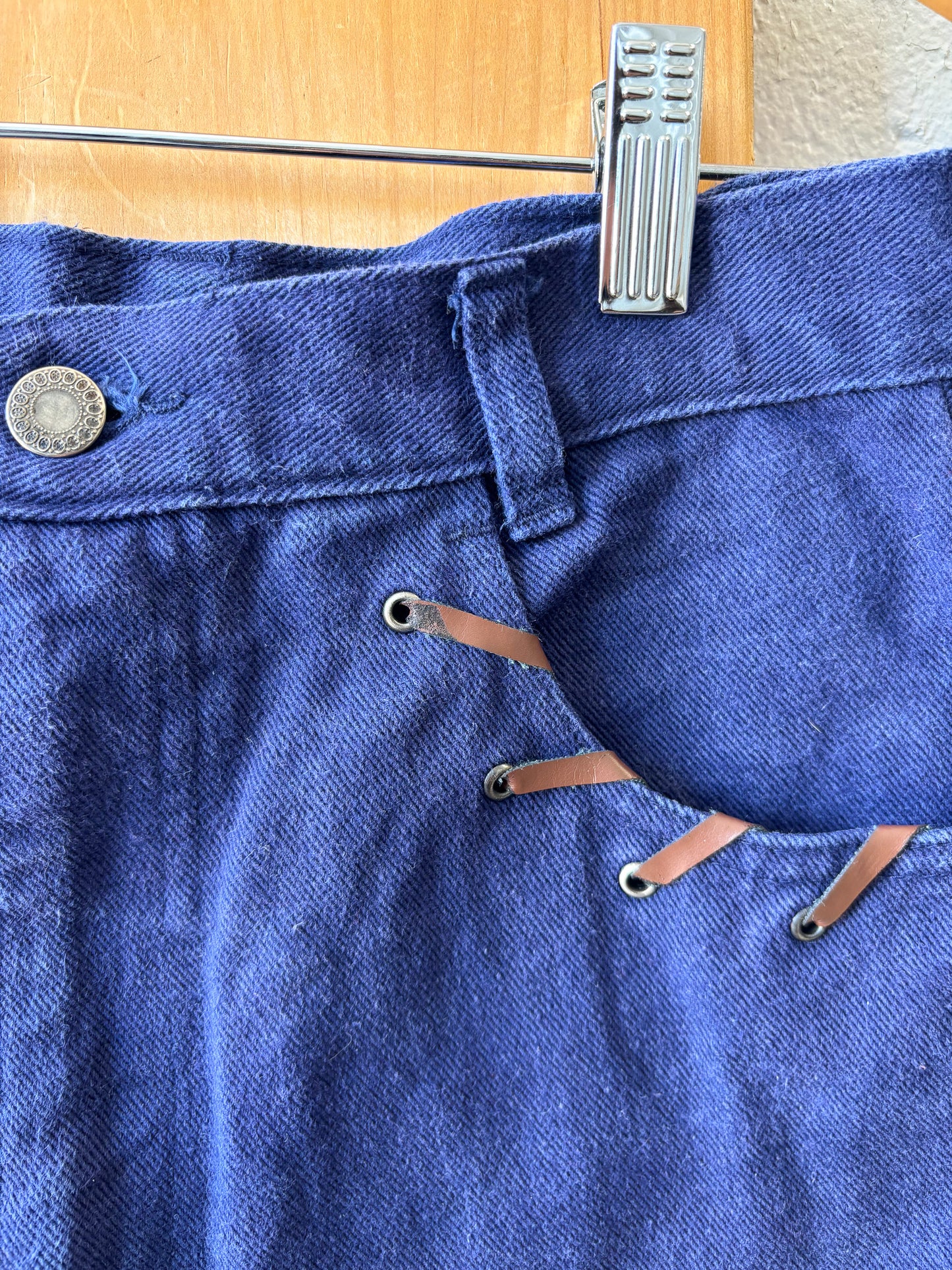 Vtg High Waist Denim Shorts : Jrs 9