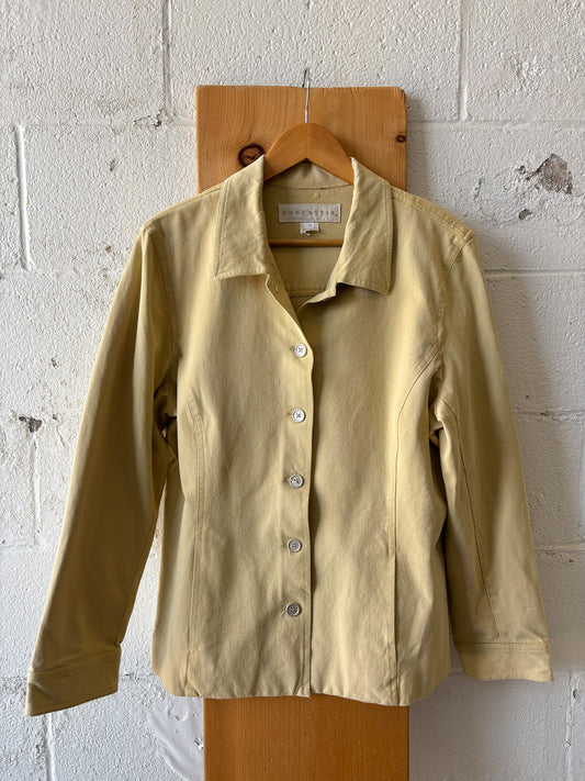 Butter Yellow Fitted Jacket : 16